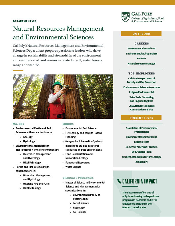 Departments & Majors College of Agriculture, Food and Environmental